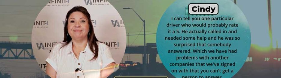 Cindy with ARA Transportation Reviews Infinit-I's #1 Safety Learning Management System LMS