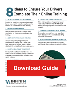 8 Ideas to Ensure Your Drivers Complete Their Online Training 2019